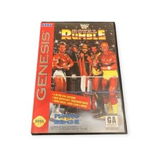 WWF Royal Rumble Sega Genesis CIB Complete Box Manual Flying Edge Tested Works