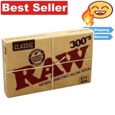 300 Count Ultra-Thin 1.25 Rolling Papers - , Creaseless & Made in Spain