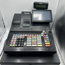 SAM4S SPS-520 Cash Register Complete with System Keys and Cash Drawer Keys