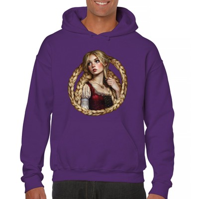 Storybook Rapunzel Sweatshirt Fairytale Blonde Hair Fantasy Princess Hoodie