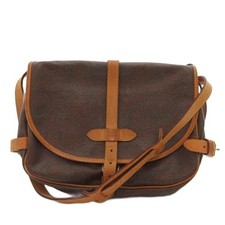 Simbolo Brown Leather Paisley Shoulder Bag AB Condition Women's Crossbody
