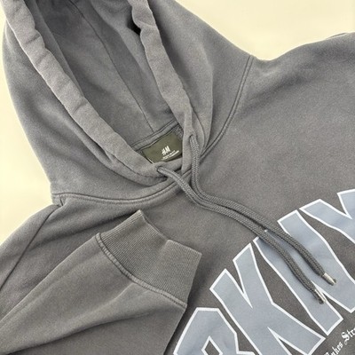 BKNY Brooklyn New York H&M HM Hoodie Large L Blue NEW Unity Makes Strength