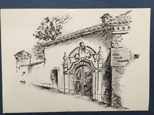 10954 Cartolina Verzuolo (CN) Villanovetta Portale Asilo Keller NV