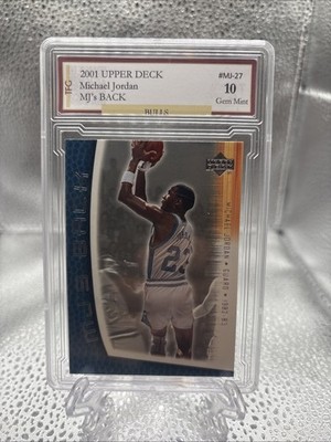 2001 Upper Deck MJ s Back Michael Jordan #MJ-27 GEM 10