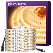 LED Strip Lights Warm White 3000K, 16.4ft High Density Tape Light, UL-Listed,...