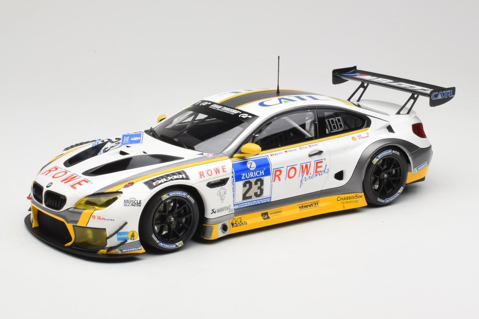 155162623 BMW M6 GT3 F13 n23 Rowe Racing A.Sims / P.Eng 24h Nürburgring Minicham