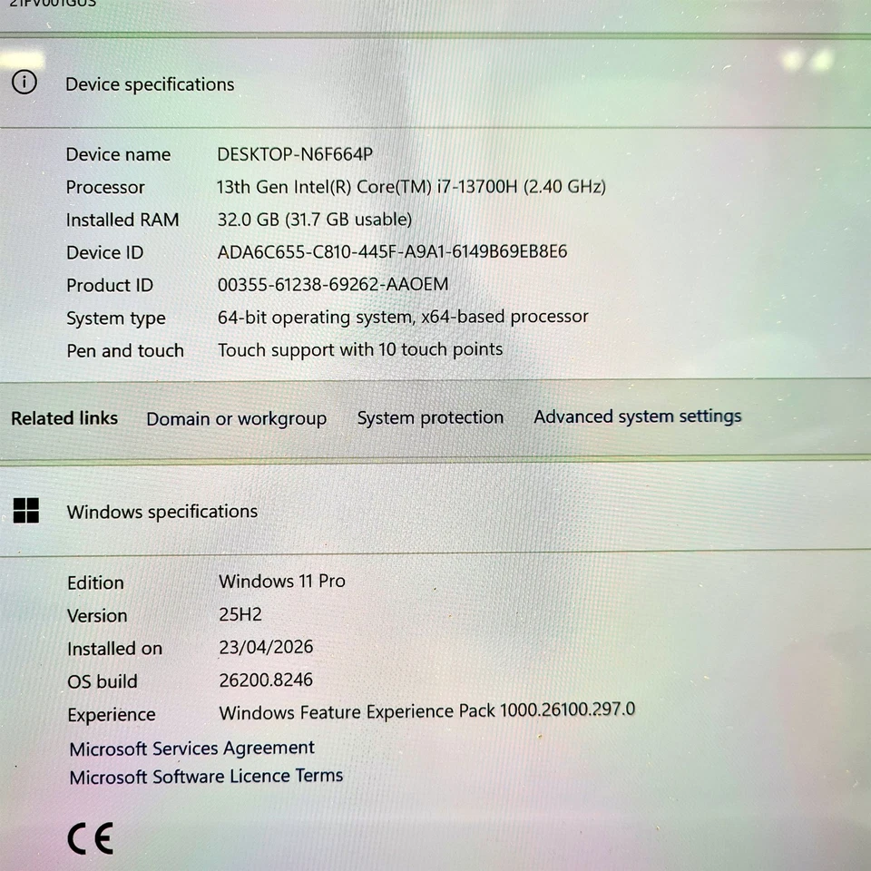 Lenovo ThinkPad P1 · i7-13700H · 32GB · 1TB, photo 2 of 5