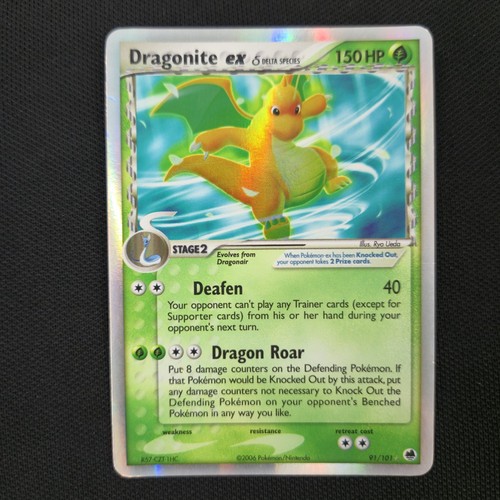 Dragonite EX 91/101 EX Dragon Frontiers Delta Species 2006 Ultra Pokémon Card