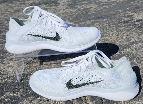 Nike Free RN Flyknit 2018 Damengröße 7 Laufschuhe weiß platin LESEN - Bild 3 von 12
