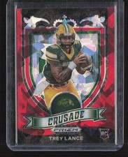 2021 Panini Prizm Draft Picks Collegiate #164 Trey Lance Red Ice