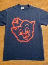 Vintage Piggly Wiggly Shirt Size S Blue I’m Big On The Pig