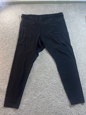 Old Navy Active Powersoft Leggings Womens Size 3X Black High Rise Go-Dry Pockets