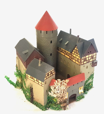   Auhagen 12263 Spur H0/ TT  Mittelalter Burg Lauterstein begrünt Burganlage