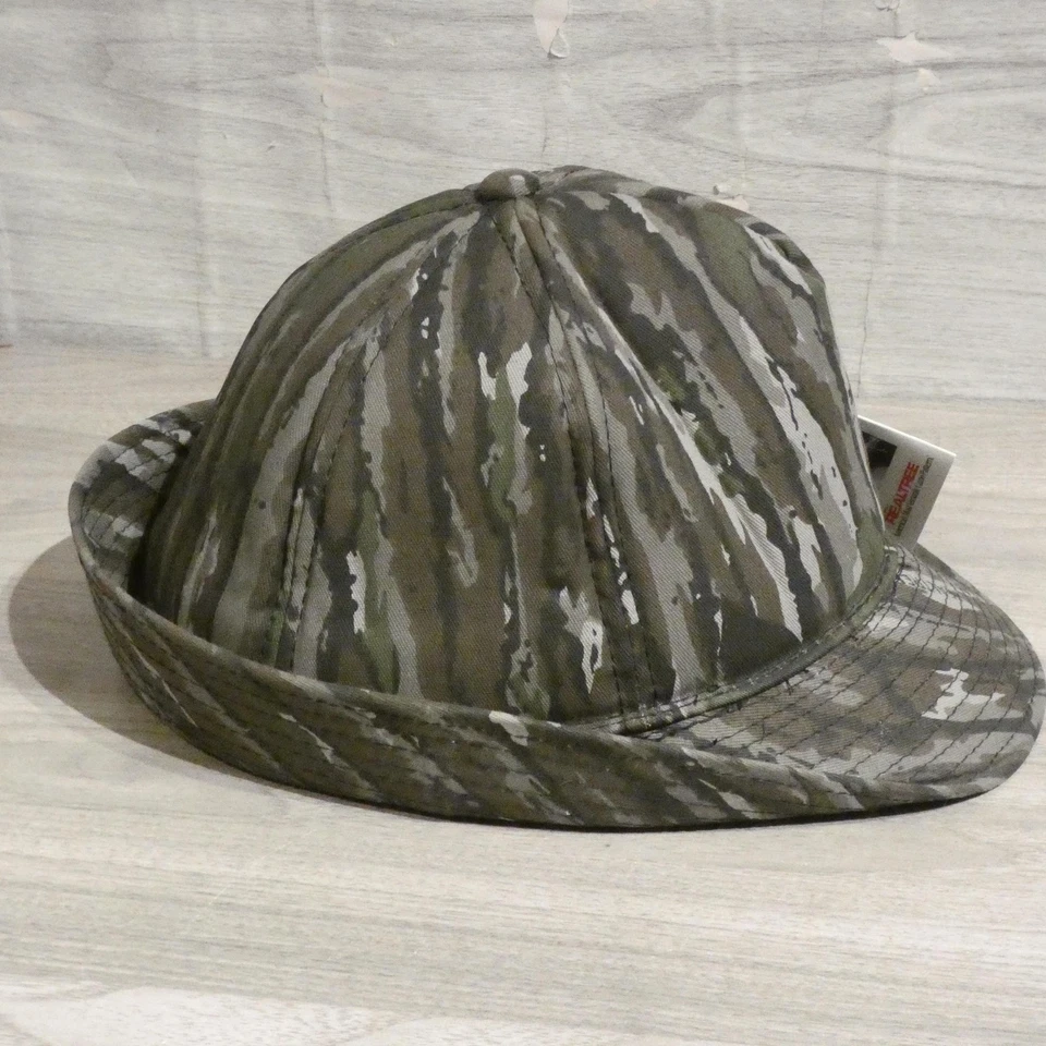 Vintage Realtree Treebark Camo Hunting Hat Fedora Large Thinsolate Earflaps 90s - Image 4 of 4