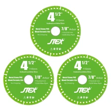 Indestructible Disc for Angle Grinder with 4-1/2 Inch Diameter, 7/8" Arbor, Mult