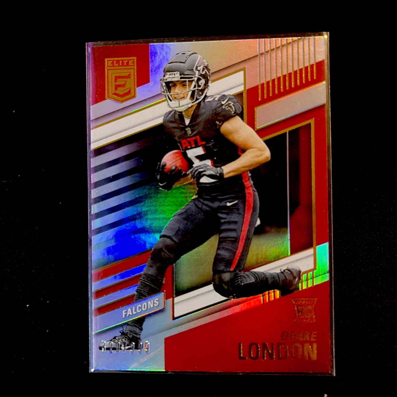 2022 Donruss Elite Drake London #120 RC Silver /999 Atlanta Falcons