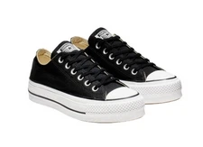 Converse Chuck Taylor All Star Lift Platform Low Top Shoes Black M 8 / WM 10