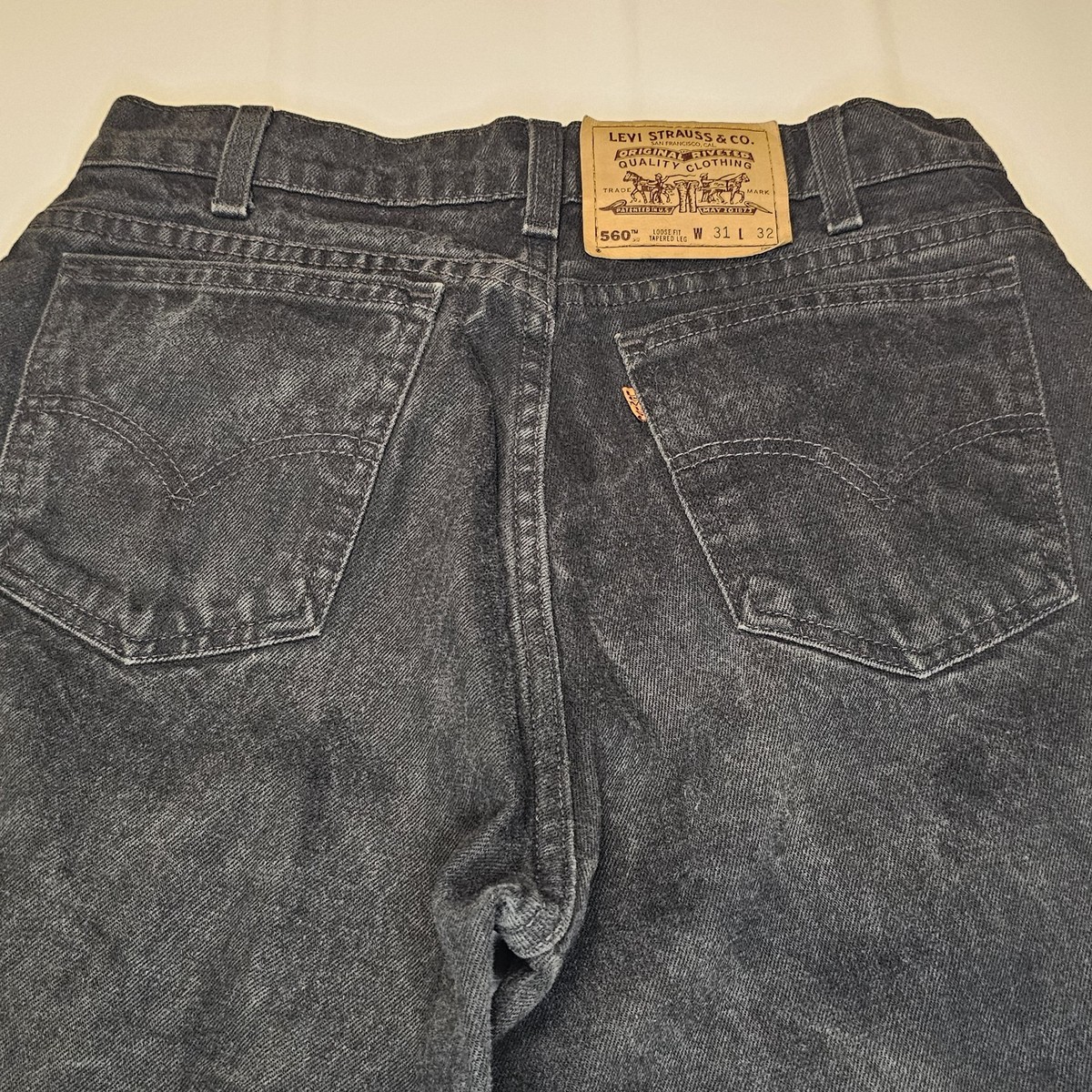 リーバイス 90s USA製 560 W32L32 ブラック LOOSE FIT Vintage 90s Levis 560 Baggy Loose Fit Tapered Leg Black Size