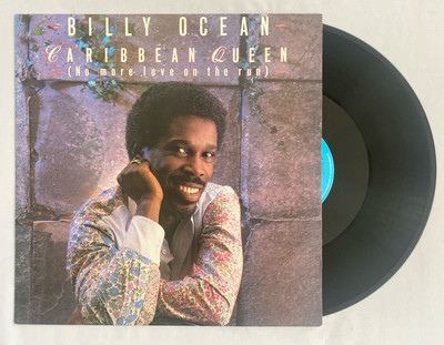 Billy Ocean - Caribbean Queen Extended Mix 12'' Single Record T77 Jive 1984 Ex