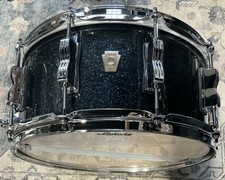Ludwig Classic Maple Snare Drum - 6.5 inches x 14 inches, Hybrid Black Sparkle