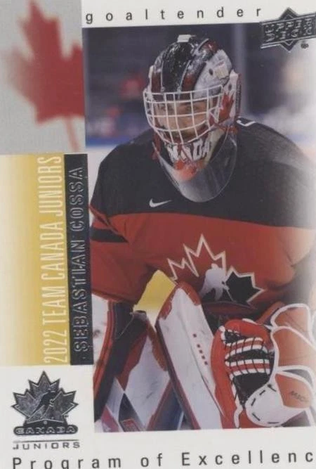 2022 Upper Deck Team Canada Juniors - Sebastian Cossa #POEA-2