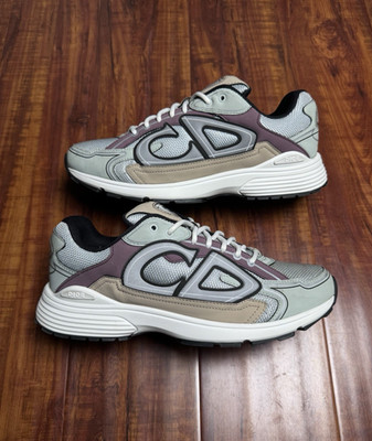 Dior B30 Reflective CD Violet Purple Grey White Mens Sneakers - Size 43D 10US