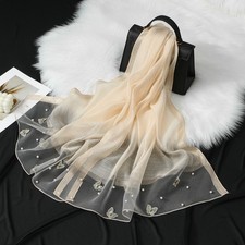 Women Sun Protection Long Headscarf 190 70CM Fashion Wrap Scarf For Travel Beach