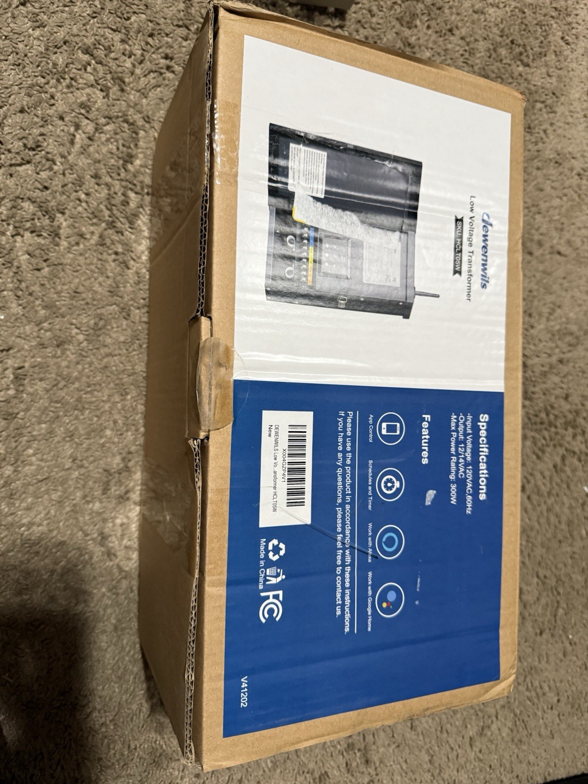 DEWENWILS 300W Wi-Fi Low Voltage Landscape Transformer with 3 Zones ASIS READ!
