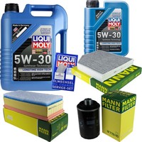 Inspektionspaket 6L Liqui Moly Longtime 5W-30 FüR Audi A4 Avant 1.8 Tfsi 2.0 Q5