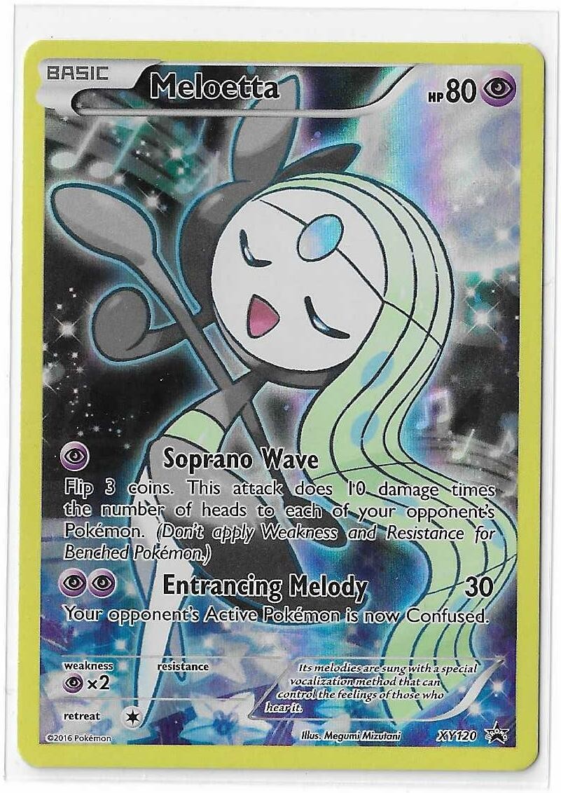 Meloetta XY120 Black Star Promo Full Art Mythical Collection Pokemon TCG Card NM