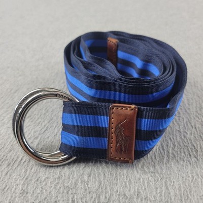Polo Ralph Lauren Belt Double O-Ring XL Stripe Grosgrain  display picture 3