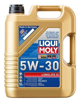 20647 LIQUI MOLY Motoröl Longlife III 5L 5W30 VW / BMW / MB 504.00/507.00/LL04