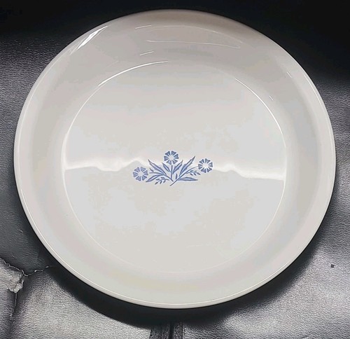  Vintage CorningWare 9.75-Inch Pie Plate Blue Cornflower Pattern P-309 - Afbeelding 4 van 10