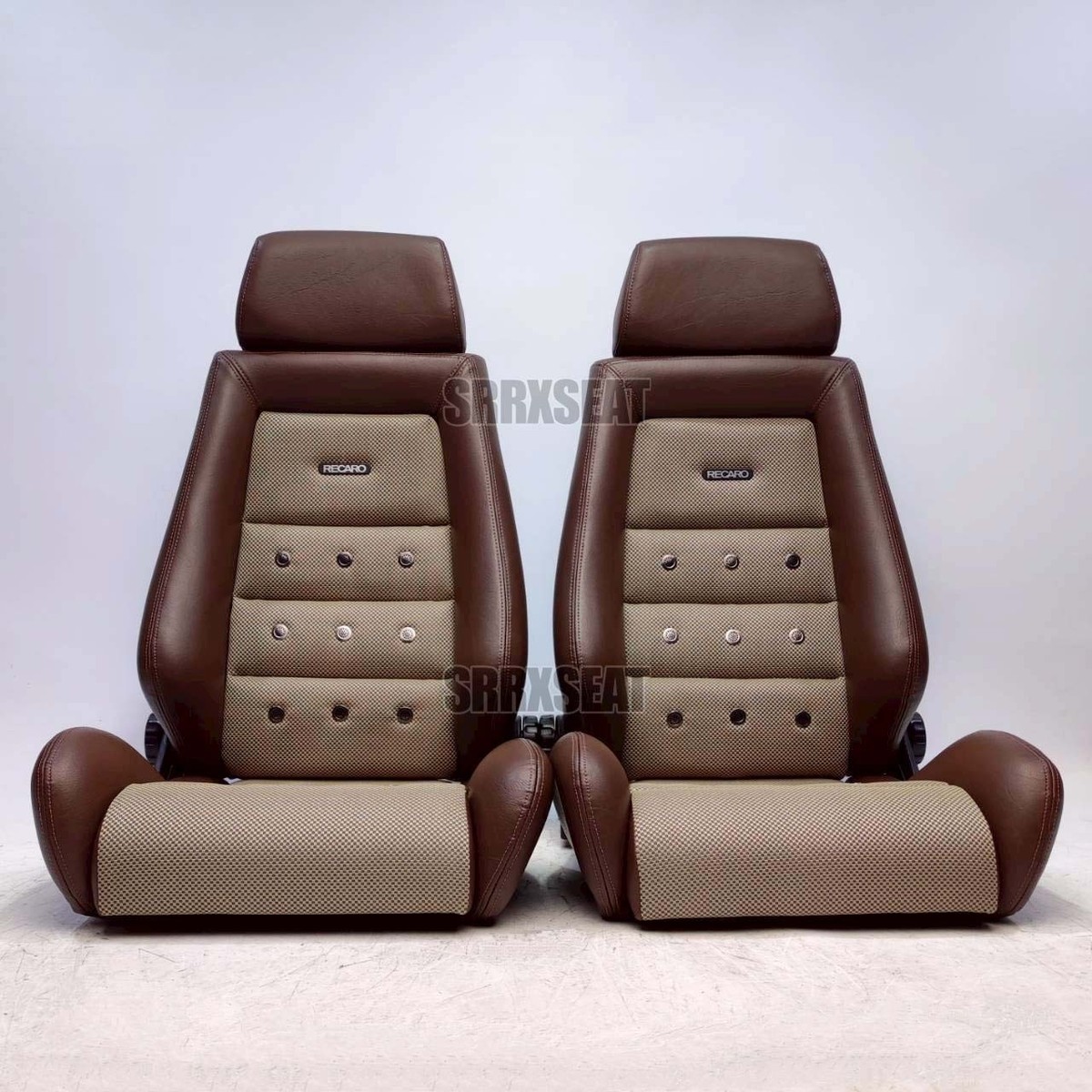 1 PAIR】AUTHENTIC VINTAGE RECARO LXC RETRO CHECKED 038【CUSTOMS