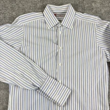 Turnbull & Asser Exclusive 15.5 / 39 Striped Button Up Dress Shirt French Cuff
