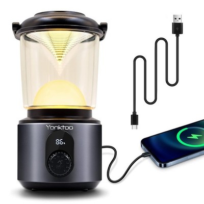 Campinglampe 10400mAh Akku USB C Aluminium tragbar für Outdoor und Notfälle