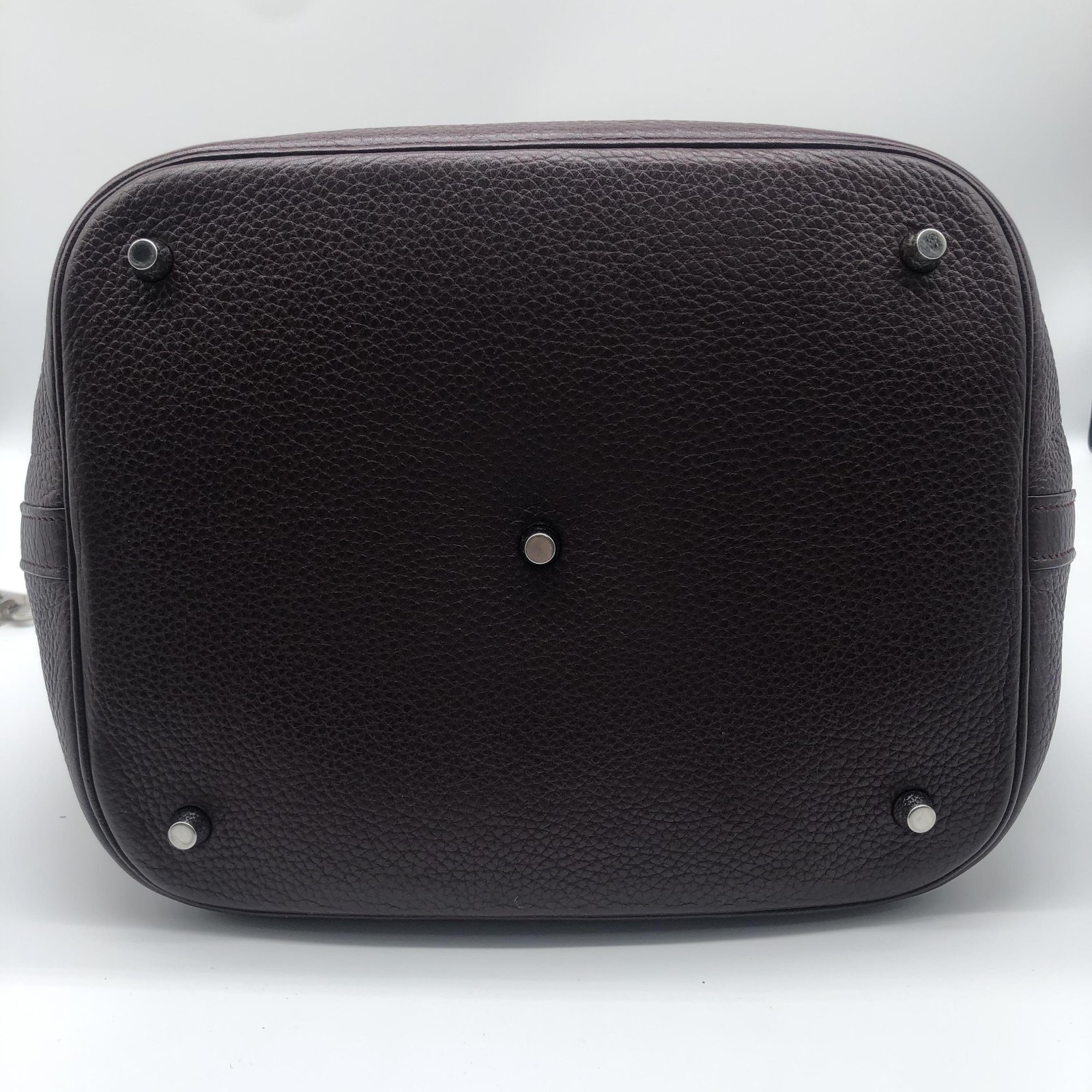 Picotin Taurillon Clemence Chocolate Handbag - ## image 3