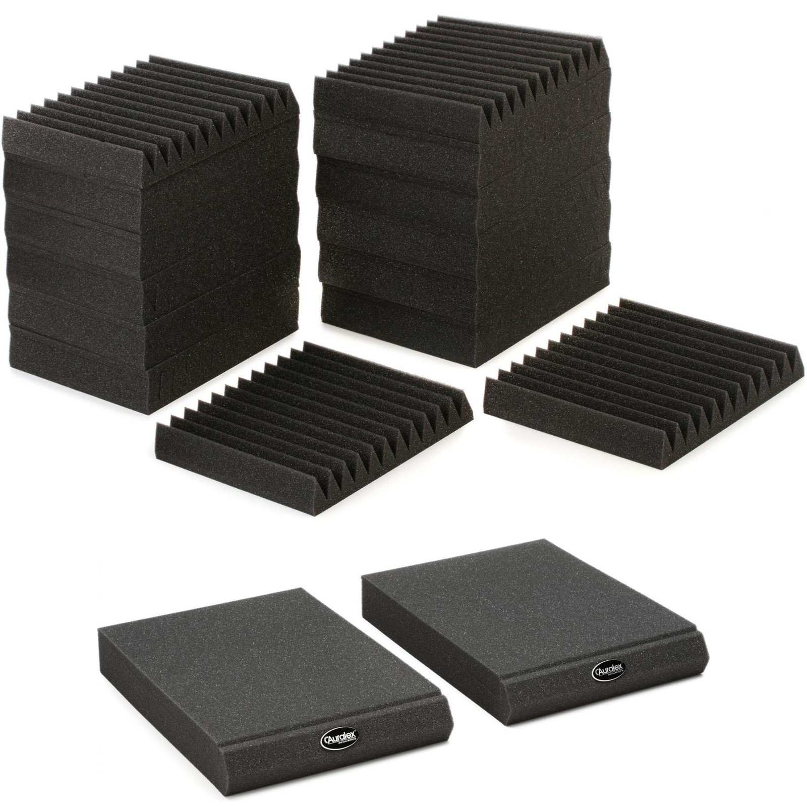 Акустическая панель Auralex 2-дюймовая Studiofoam на танкетке размером 1x1 фут 24 комплекта с монитором 28390₽