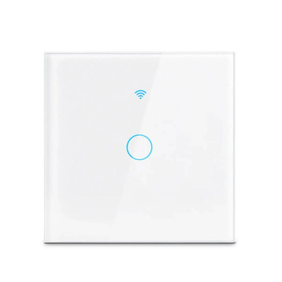 Tuya Wifi Smart Light Switch EU 1/2/3Gang Touch Light Switch No Neutral Wire Wal