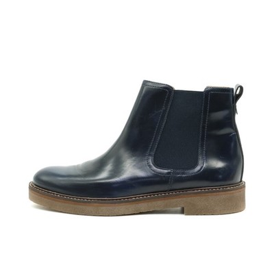 Kickers Damen Chelsea Stiefeletten Blau Leder Mittel Sohle Boots EU 40