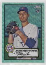 2021 Chrome Platinum Anniversary Aqua Wave Refractor Julian Merryweather 0ot5