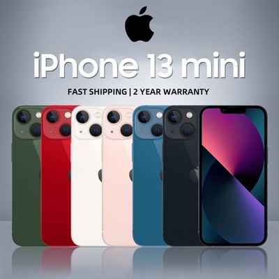 NEW Apple iPhone 13 Mini 128GB 256GB 5.4'' Unlocked in SEALED BOX US Fast Ship 5G