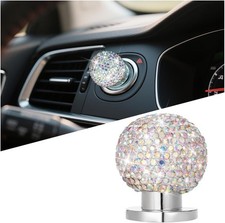 Car Push Start Button Cover, Crystal Rhinestone One Touch Vehicle Ab Color