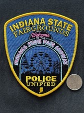 VERY RARE! Indiana State Fairgrounds Unified Police Commemorative Patch - New