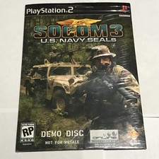 SOCOM 3 US NAVY SEALS Demo Disc (Sony PlayStation 2, 2005) PS2 Brand New Sealed