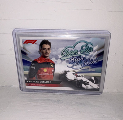Topps Charles Leclerc Clean Air Blue Skies Insert #CABS-CL Ferrari F1 2022