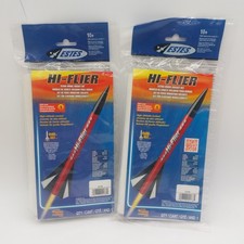 ESTES HI-FLIER & YANKEE FLYING MODEL ROCKET KIT LOT OF 2 SKILL LEVEL 1