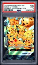 2021 POKEMON SWSH BLACK STAR PROMO CELEBRATIONS COLLECTION PIKACHU V-UNION PSA 9