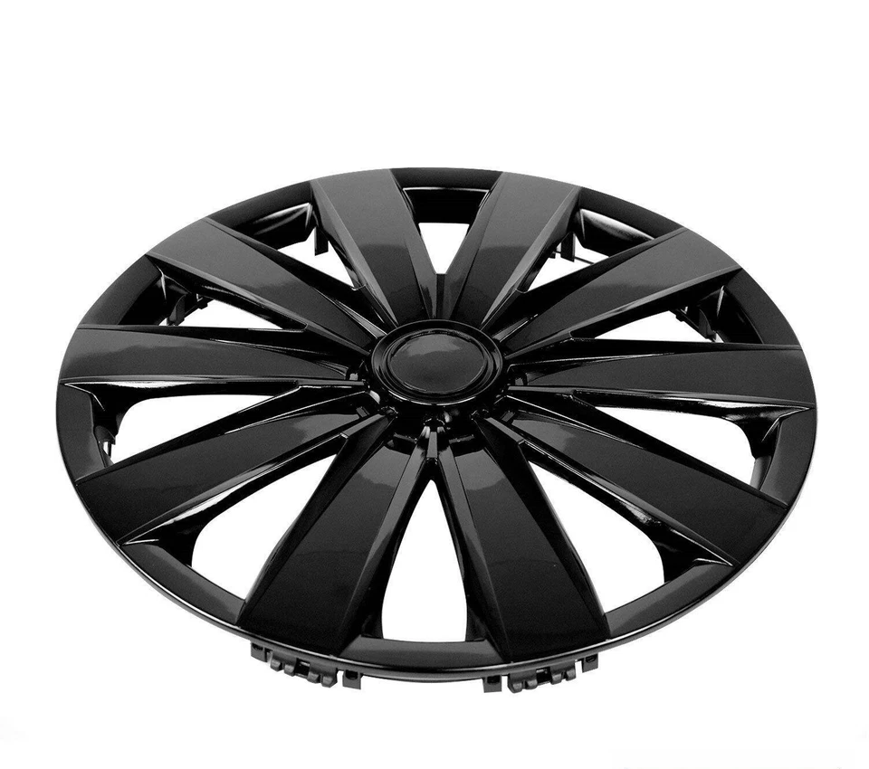 Juego de 4 tapacubos de 16" para protector de cubierta de rueda completa negro se adapta a Isuzu NUEVO Foto 2 de 4