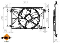 1X NRF 470067 LüFter MotorküHlung FüR Toyota Lexus